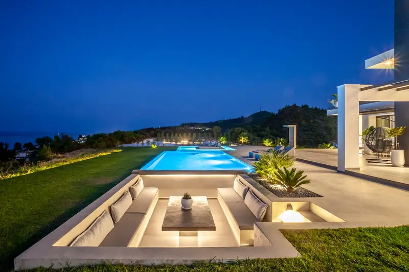 Aqua Vista Kassandra - Vilă pe Vârful Dealului cu Piscină Infinity deasupra Plajei Chanioti – 12