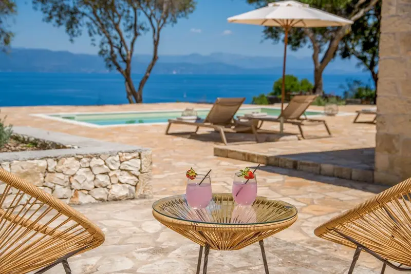 Aqua Vista Antipaxos - Stone Villa with Private Pool and Ionian Sea Views – 4