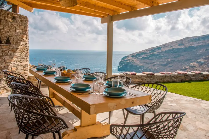 Aqua Vista Andros - Villa with Heated Infinity Pool in Syneti – 4