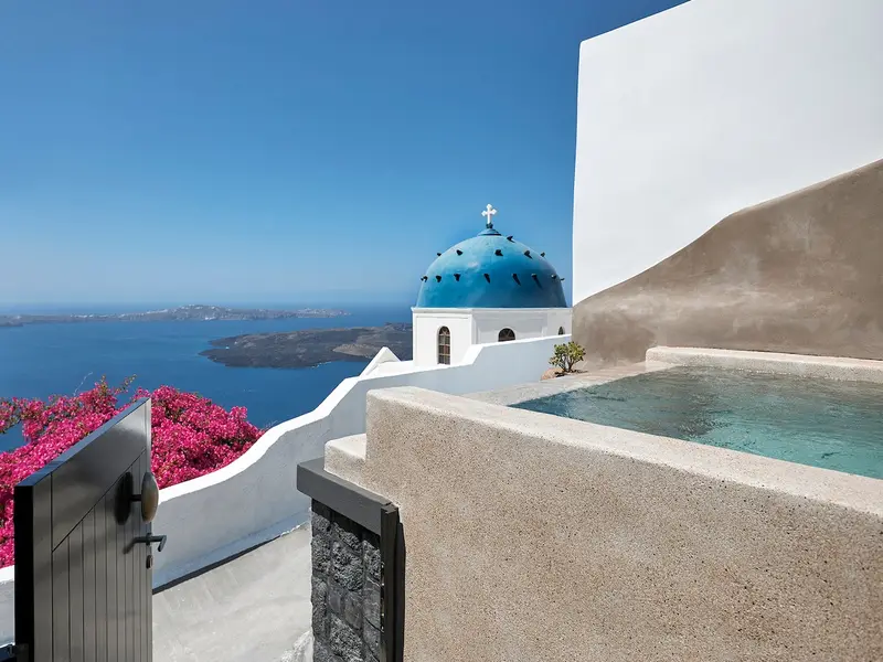 Aqua Vista Santorini - Vilă în Imerovigli cu Piscină Infinity Privată, Imerovigli