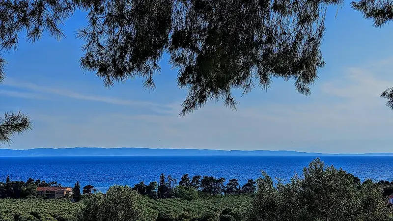 Aqua Vista Sithonia - Casă din Piatră într-o Livadă de Măslini lângă Plaja Elia, Elia