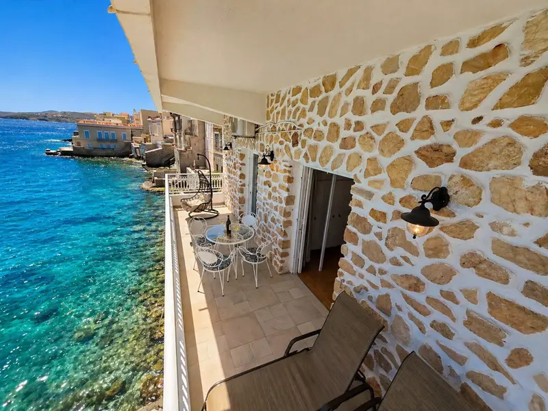 Aqua Vista Syros - Apartament pe Malul Mării cu Cadă cu Hidromasaj Privată în Vaporia – 2