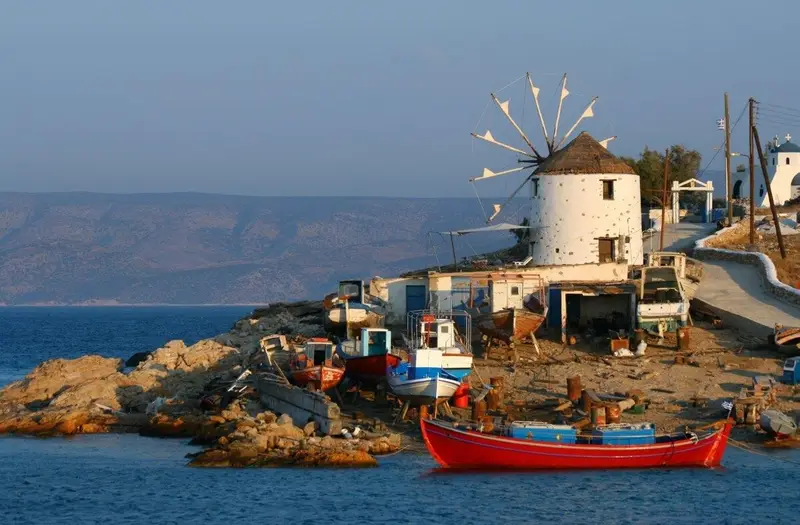 Aqua Vista Koufonisia - Moară de Vânt Istorică cu Vedere la Mare pe Pano Koufonisi – 5