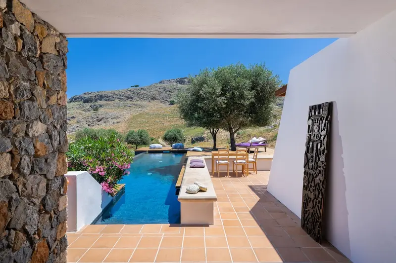 Aqua Vista Rhodes - Hilltop Villa with Infinity Pool above Vlicha Bay – 5