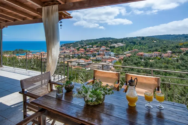 Aqua Vista Paxos - Casă pe Deal cu Cadă cu Hidromasaj și Vedere spre Port deasupra Gaios – 2