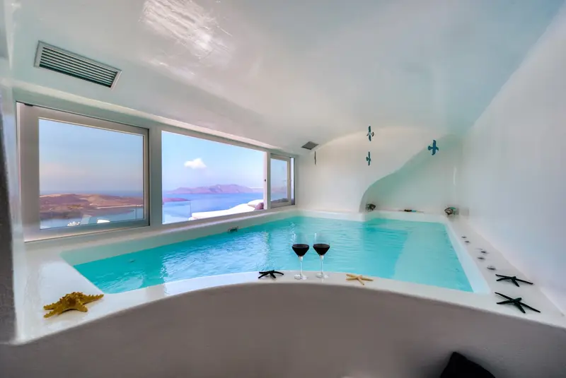 Aqua Vista Santorini - Cave Suite with Private Indoor Pool near Fira – 2