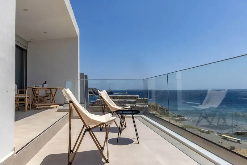Aqua Vista Tinos - Apartament pe Malul Mării cu Balcon cu Vedere la Mare lângă Chora – 5