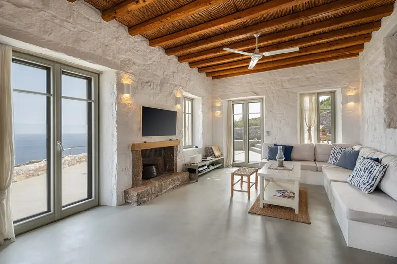 Aqua Vista Serifos - Stone Villa with Saltwater Pool near Livadi – 9