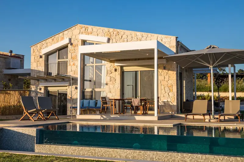 Aqua Vista Sithonia - Vilă Ecologică cu Piscină Privată deasupra Nikiti, Nikiti