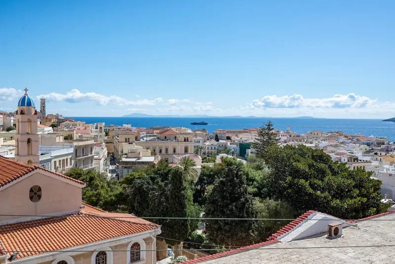Aqua Vista Syros - Apartament Neoclasic cu Vedere la Mare în Ermoupoli – 12