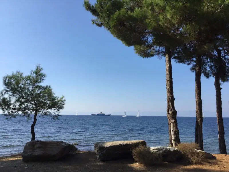 Aqua Vista Thassos - Casă la Malul Mării printre Pini în Skala Rachoniou, Skala Rachoniou