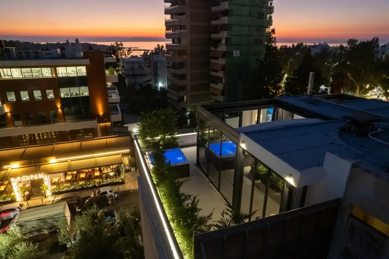 Aqua Vista Glyfada - Penthouse cu Acoperiș Retractabil și Jacuzzi cu Vedere la Mare – 10