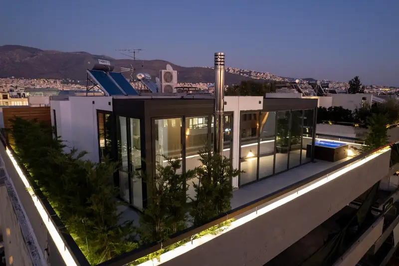 Aqua Vista Glyfada - Penthouse cu Acoperiș Retractabil și Jacuzzi cu Vedere la Mare – 4