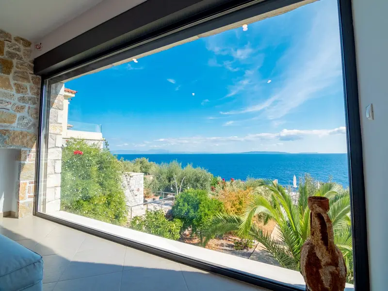 Aqua Vista Peloponez - Vilă din Piatră cu Piscină Infinity în Sampatiki – 7