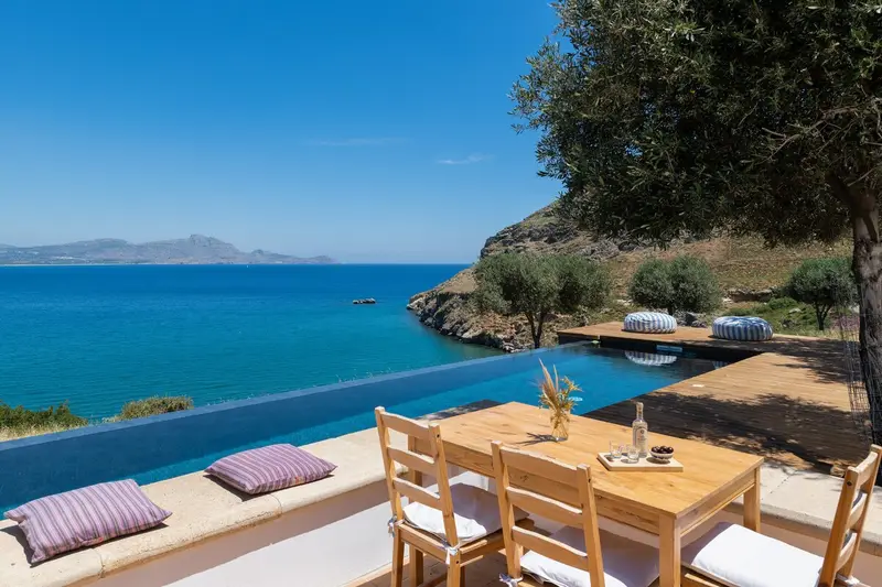 Aqua Vista Rhodes - Hilltop Villa with Infinity Pool above Vlicha Bay – 10