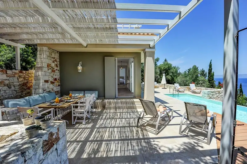 Aqua Vista Paxos - Vilă cu Piscină Infinity și Vedere la Mare în Gaios – 6