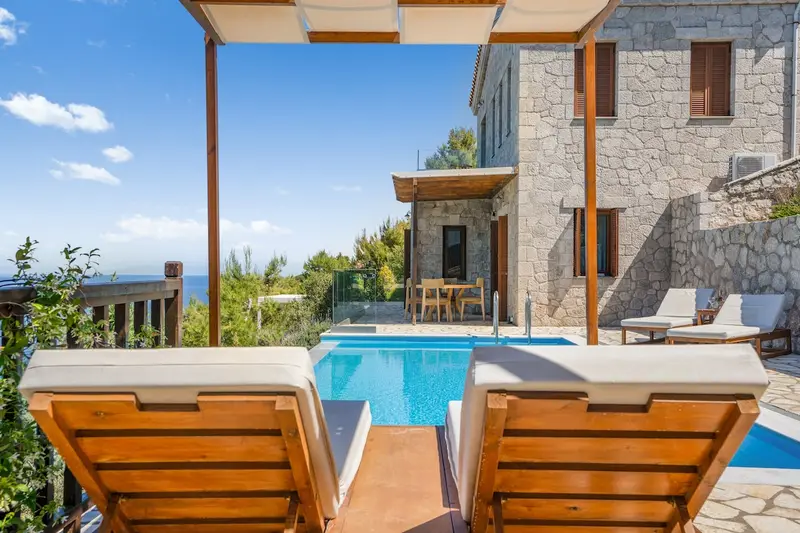 Aqua Vista Lefkada - Stone Villa with Private Pool by Mylos Beach – 3