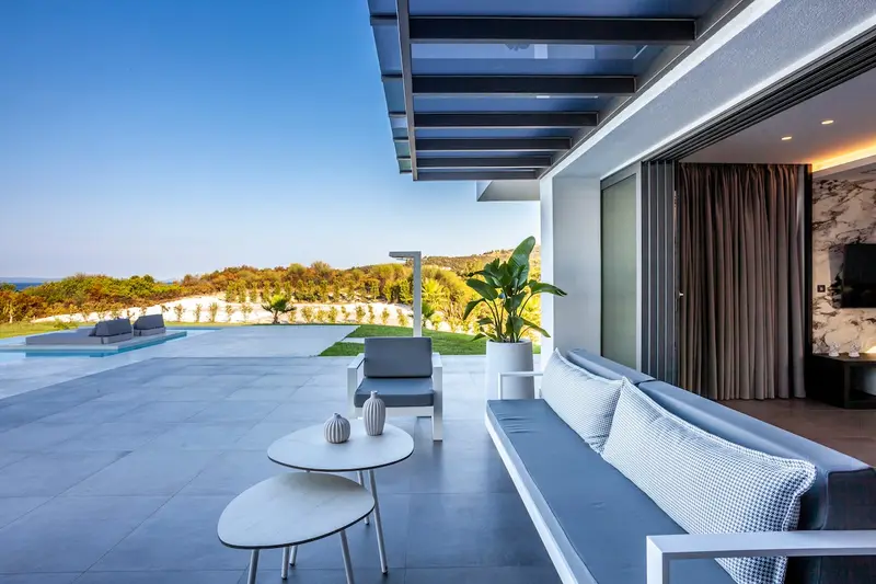 Aqua Vista Kassandra - Vilă pe Vârful Dealului cu Piscină Infinity deasupra Plajei Chanioti – 6