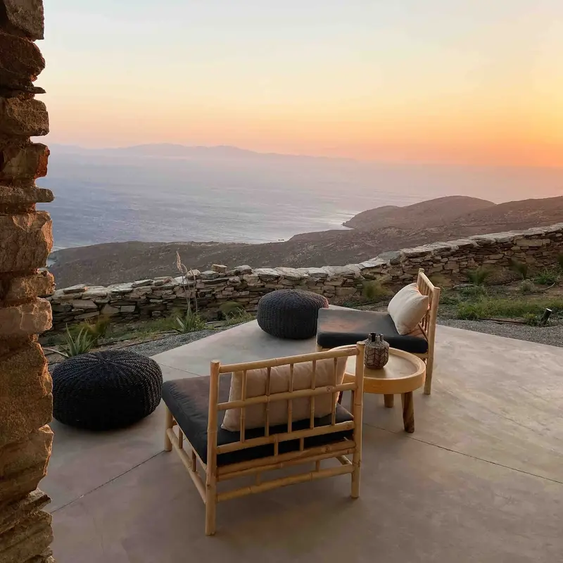 Aqua Vista Tinos - Vilă Cicladică cu Cadă cu Hidromasaj lângă Kardiani, Tinos