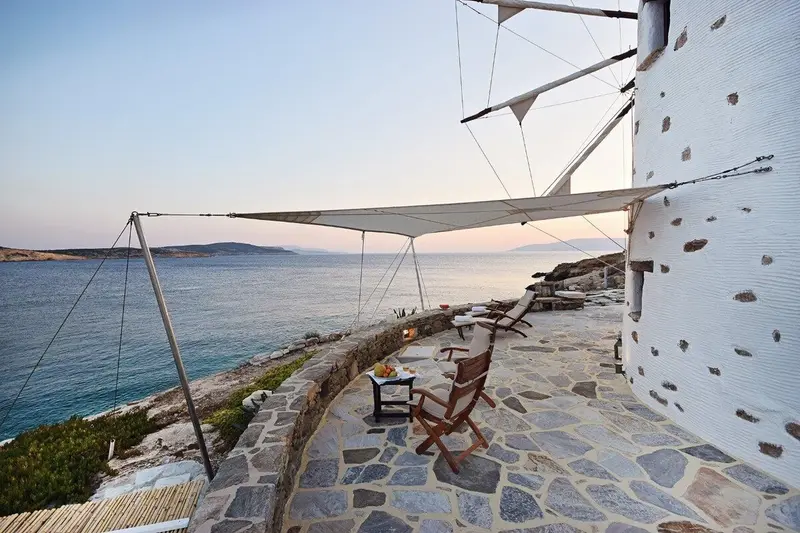 Aqua Vista Koufonisia - Moară de Vânt Istorică cu Vedere la Mare pe Pano Koufonisi – 7