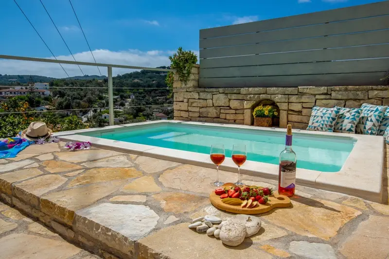Aqua Vista Paxos - Casă pe Deal cu Cadă cu Hidromasaj și Vedere spre Port deasupra Gaios – 5