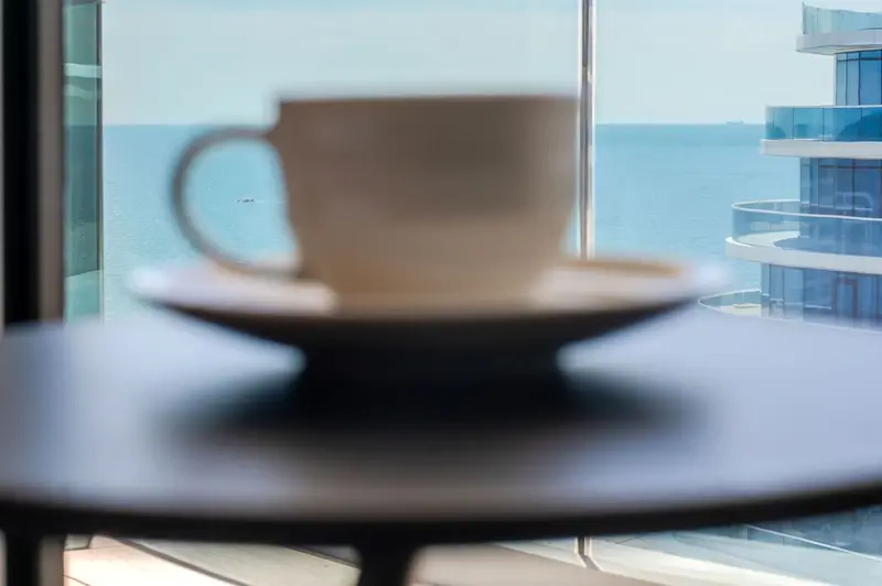 White Titanic Blue sea view Studio parking – 62