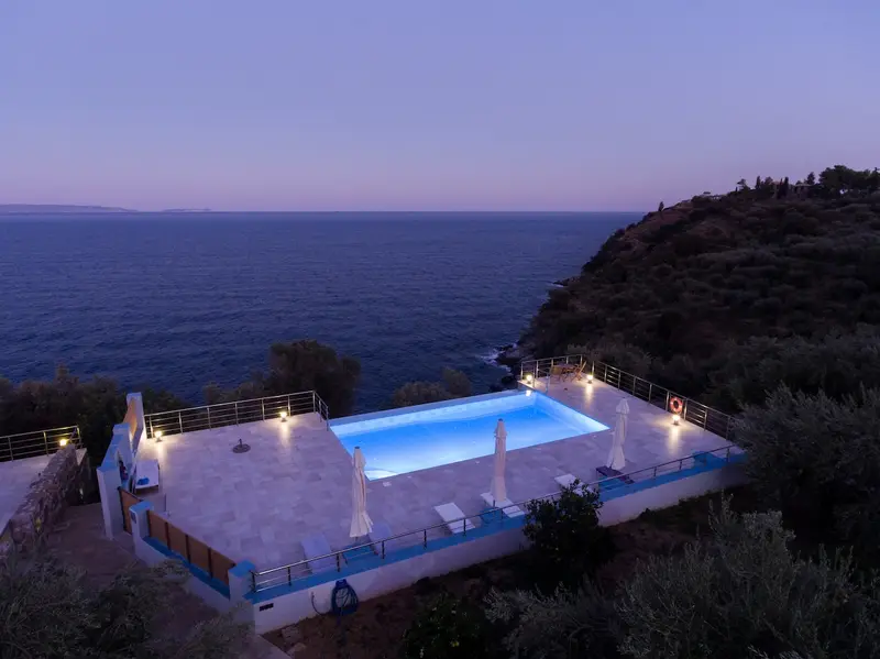 Aqua Vista Peloponez - Vilă din Piatră cu Piscină Infinity în Sampatiki – 2